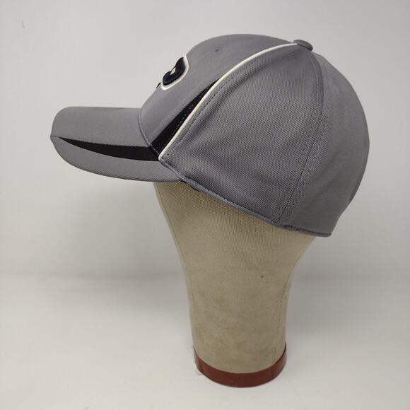 Captivating Purdue Boilermakers Hat Gray Black Stripes Embroidered Logo Train - Picture 6 of 13